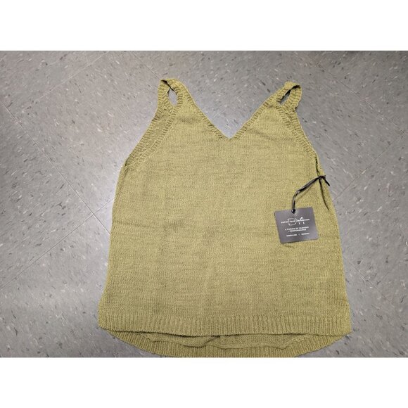 DYI Women's Sweater Tank Top Lichen Green Size Large - Picture 5 of 8